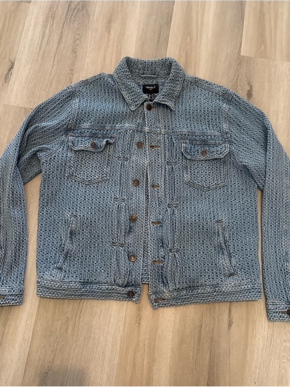 Forever 21 Light Blue Knit Top